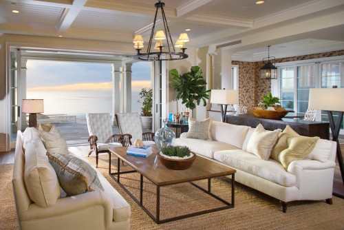 Coastal Design Living Room Living Room View Mark English Rooms ...  stylishbeachhome july nautical home decorations living room design lover