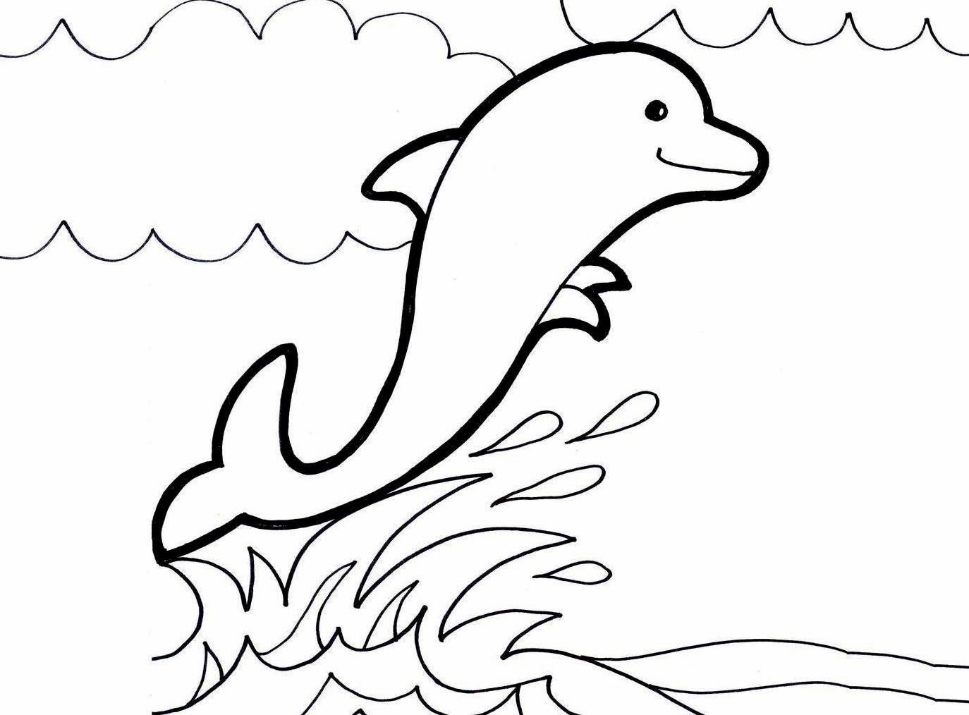 Download Beautiful Dolphin Coloring Pages For Desktop