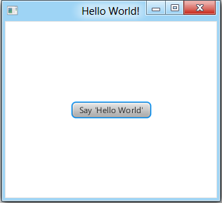 Hello World! using JavaFX 2