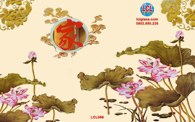 Kính In Hoa Văn LCL066 họa tiết hoa