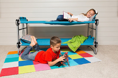 Kid-O-Bunk Is An AWESOME Mobile Sleep Solution For Kids And Families, Also Converts Into A Sofa Or Bench