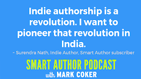 image reads:  "Indie authorship is a revolution.  I want to pioneer that revolution in India."