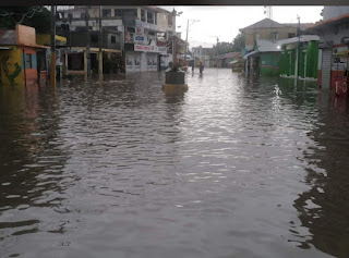 Calles y casas de Tamayo abnegadas producto de las lluvias que caen en la zona
