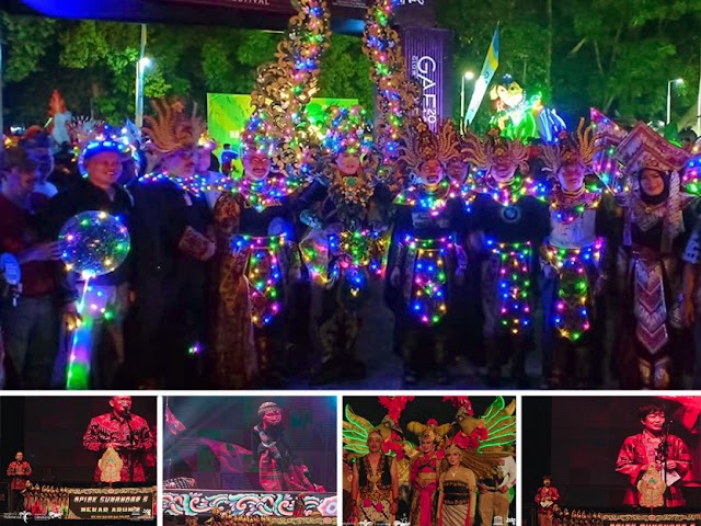 Parade Instalasi Lampu Hias Hingga Si Cepot Meriahkan Glow Art Festival 2019