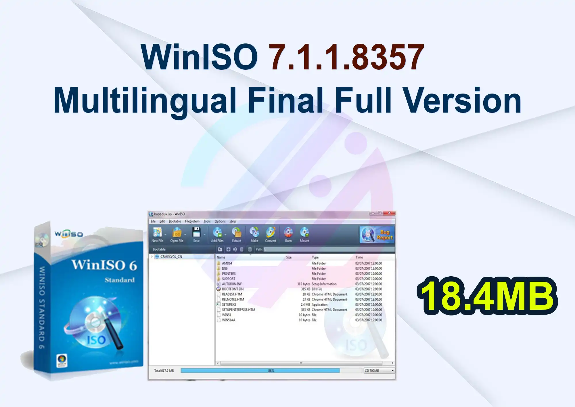 WinISO 7.1.1.8357 Multilingual Final Full Version