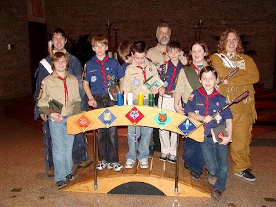 Hi I'm Isaac and I am now a boy scout. We had our ceremony last night.