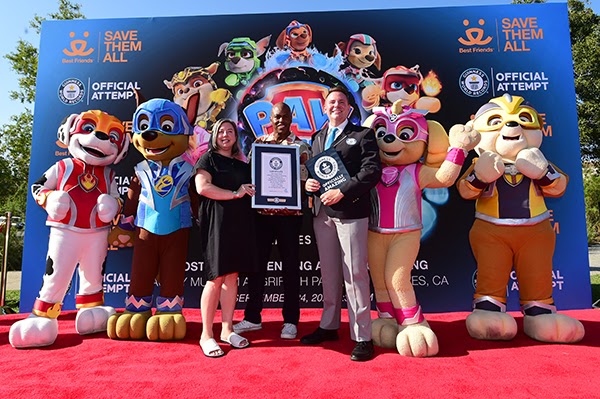 “PAW PATROL: THE MIGHTY MOVIE” Sets New Guinness World Records Title for "Most Dogs Attending a Film Screening