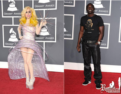 Lady Gaga and Akon @ Grammy Awards 2010