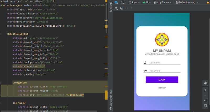 Cara Membuat Aplikasi Form Login Android Studio Tanpa Database - dwitekno