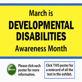 March is Developmental Disabilities Awareness Month