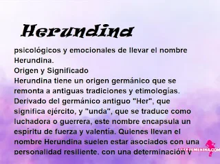 significado del nombre Herundina