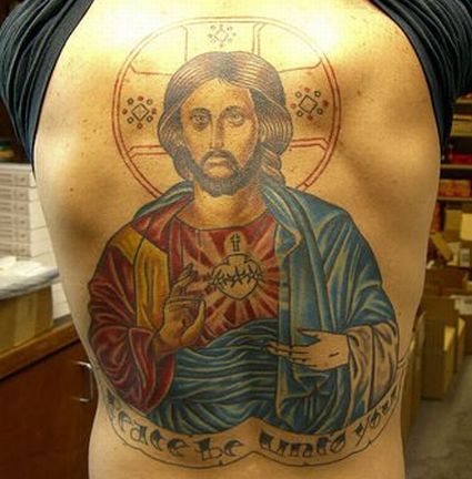 tattoos of jesus. My Tattoo Ninth Station Jesus