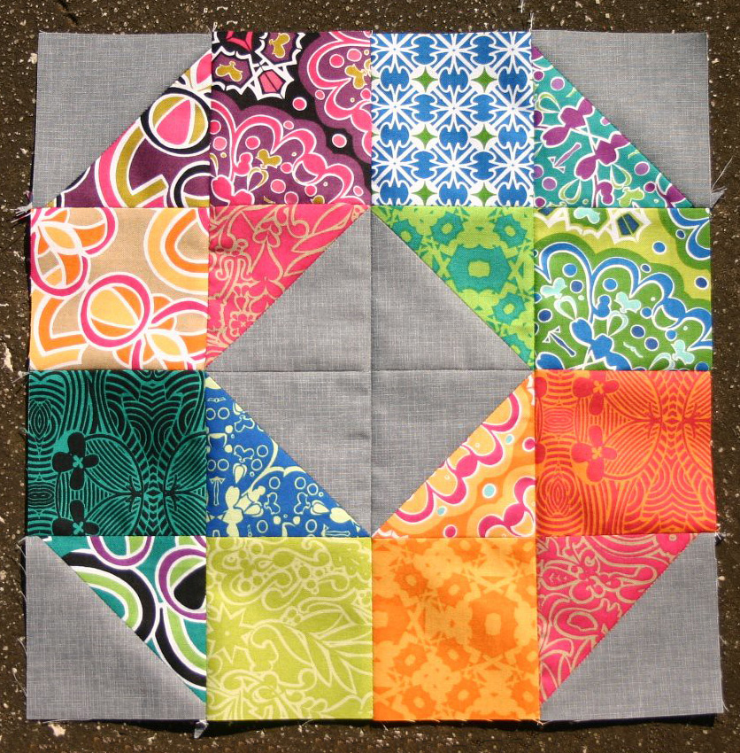 Patchwork Wheel Block Tutorial