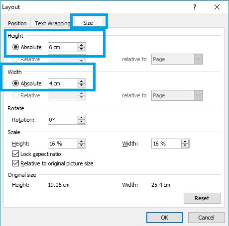 Membuat ukuran foto di word 2x3 3x4 4x6 2R 3R lengkap 