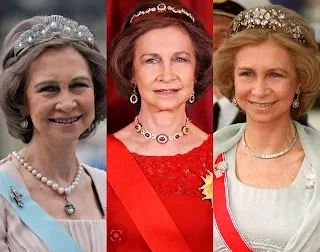 Queen Sofia of Spain and her tiara collection