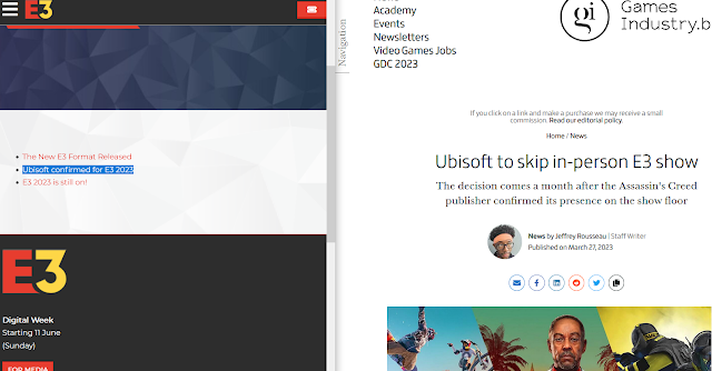 E3 2023 Ubisoft confirmed skip show