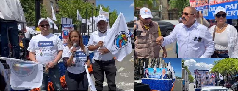 El PRD y sus candidatos sorprenden con nutrida caravana de cierre en el Alto Manhattan y  visible apoyo de votantes