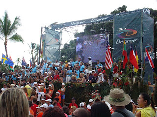 Finish line Kona Ironman photo 2005