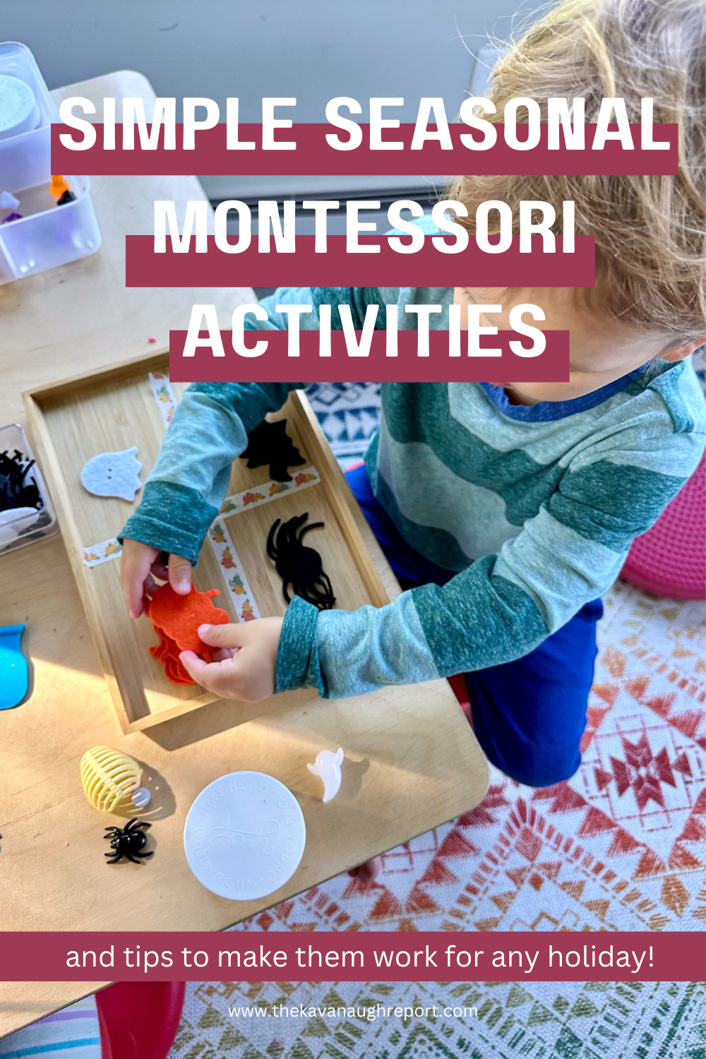 Who knew you could create engaging activities for toddlers that work for any holiday? It's true! Learn how to simplify your activity planning with these adaptable Montessori inspired activities for your toddler. Leave the stress behind for good!