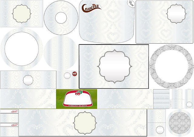 Silver: First Communion Free Printable Candy Bar Labels.