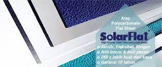 Harga Atap Solarflat | Polycarbonate | Transparan | Penerangan