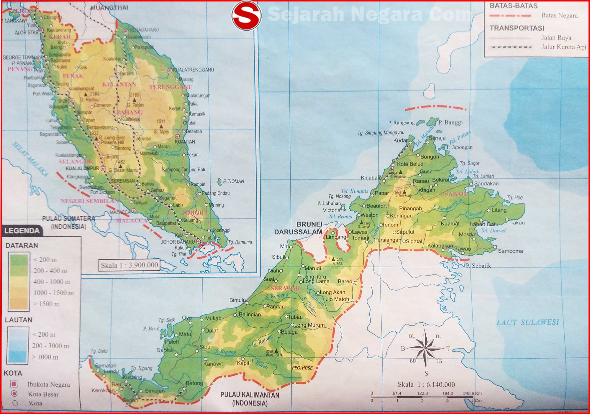  Malaysia  Map  Asia Sejarah Negara Com