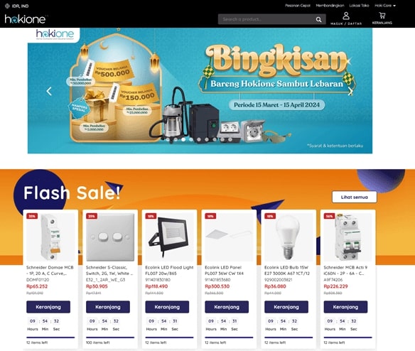 Hokione platform dengan barang yang dijual terlengkap & original