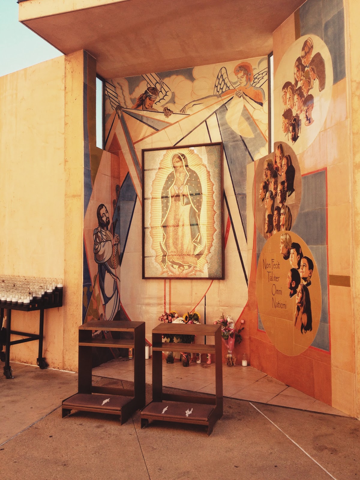 the Virgin Mary at cathedral of our lady of angels