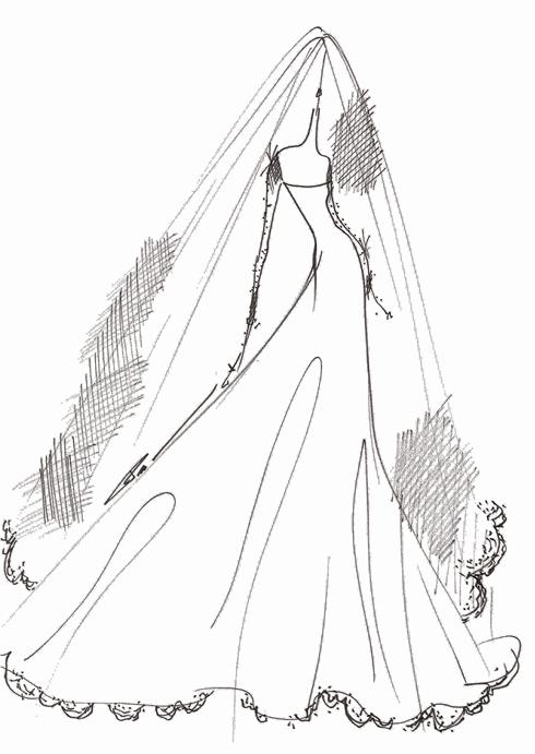 kate wedding dress sketches. kate middleton wedding dress sketch. kate middleton wedding dress
