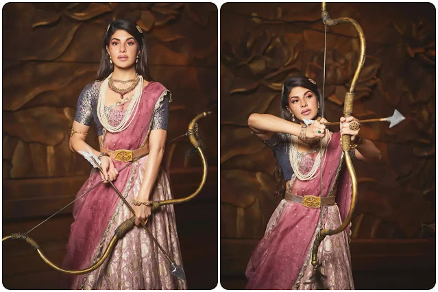 Jacqueline Fernandez traditional hairstyle