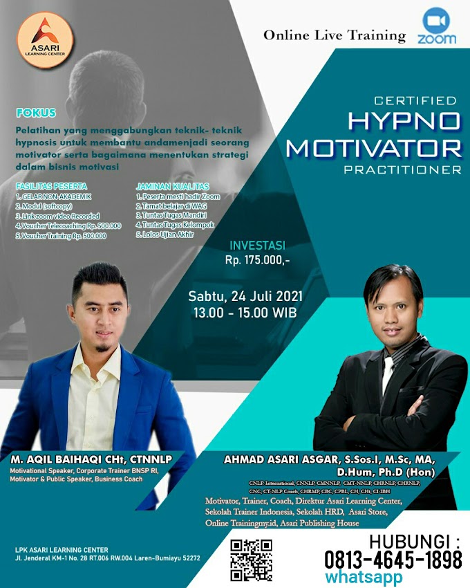 CERTIFIED HYPNOMOTIVATOR PRACTITIONER BATCH  6.0