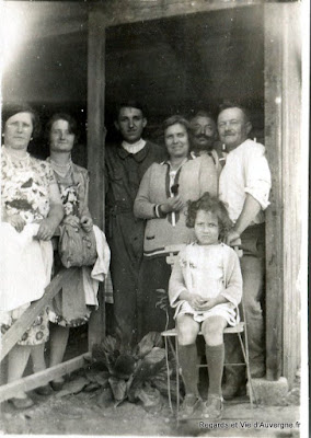 photo vintage, dimanche à la campagne en famille