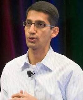 Sundar Pichai new ceo of Google's Alpabet and heads chrome OS