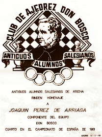 Homenaje a Joaquín Pérez de Arriaga en 1962