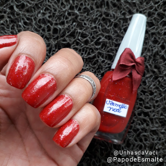 Papo de Esmalte, Esmalte da Vez, Vermelho Noel, Festa das Unhas