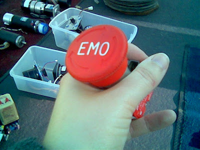 mysterious EMO button. Is it something you press to alert the lab to the presence of an emo kid? 