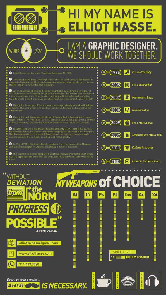  infografias de curriculum vitae