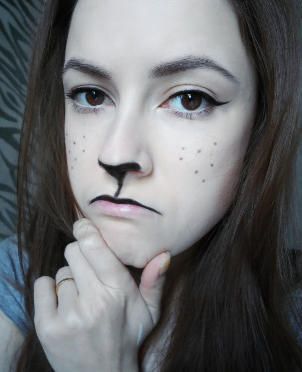 Easy Halloween Makeup Black Cat January Girl
