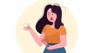 Illustrations depicting various causes of hair loss, including genetics, hormonal changes, nutritional deficiencies, stress, medical conditions, medications, and hairstyling practices.  Hair loss causes, excessive hair shedding, androgenetic alopecia, hormonal hair loss, stress and hair loss, nutritional deficiencies hair, medical conditions hair loss, hair loss prevention.