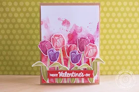 Sunny Studio Stamps: Timeless Tulips Valentine's Day Card by Eloise Blue.