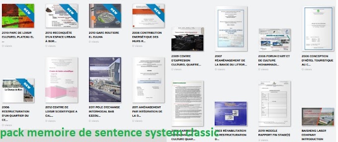  pack memoire de sentence system classic