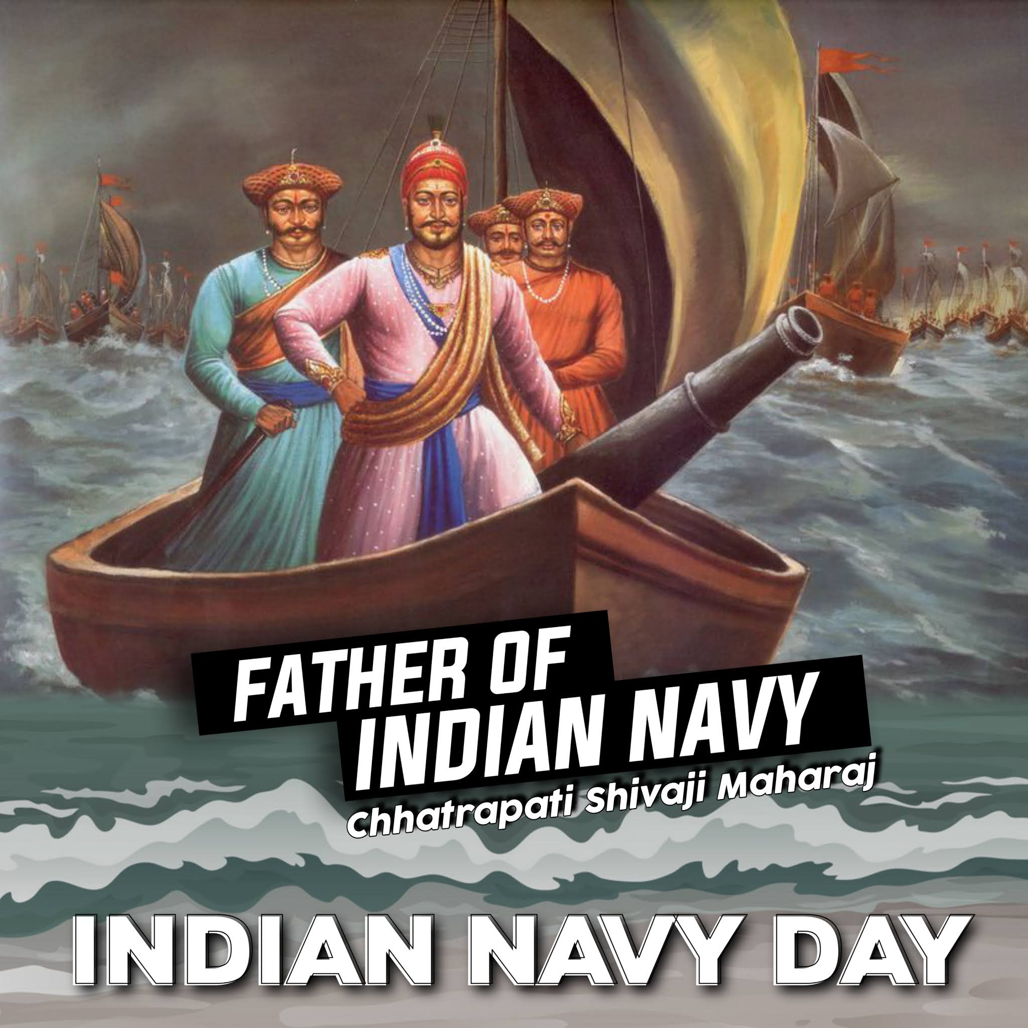 Father of Indian navy chhtrapati shiwaji Maharaj