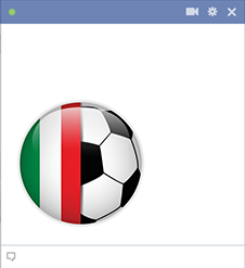 Italy football emoticon