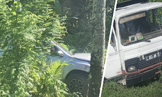 Accident de la circulation à l'entrée d'Itsinkoudi Oichili