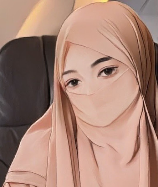Gambar kartun Muslimah cantik 7