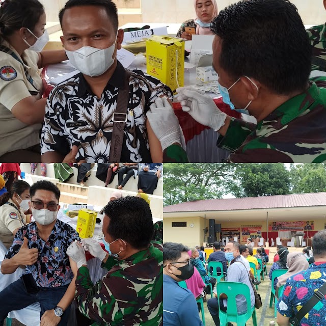 Antusias Para Guru SMK Negeri 2 Kisaran Mengikuti Vaksinasi Covid-19