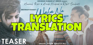 Wafa Na Raas Aayee Lyrics in English | With Translation |  – Jubin Nautiyal