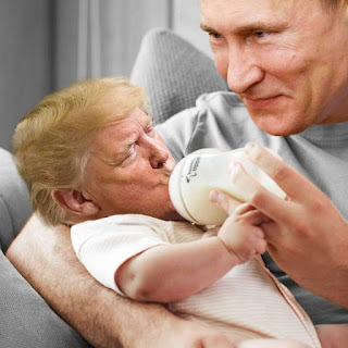 Imágenes de Trump tomando agua photoshopeadas