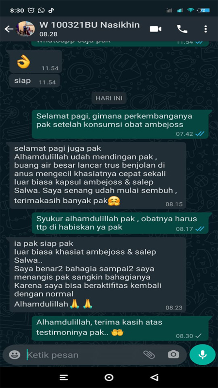 Testimoni Obat Wasir Ambejoss