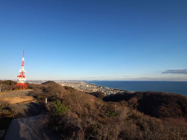 湘南平　高麗山公園　TV塔　江ノ島